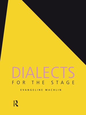 cover image of Dialects for the Stage